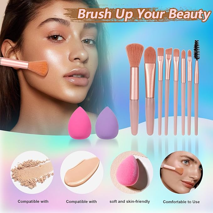 Makeup Kit for Women Full Kit Makeup Kits for Teens Teenager Makeup Gift Set for Teens Women Eyeshadow FoundationTeen Makeup Kit Makeup Sets