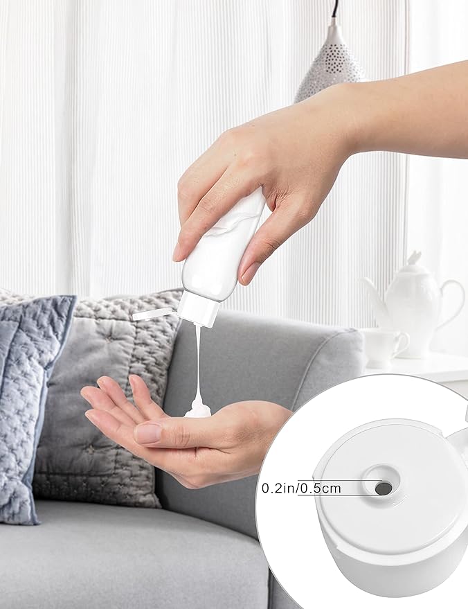 4oz Clear Plastic Bottles with Flip Caps 30 Pack Reusable Travel Container for Shampoo Conditioner Toiletries Lotion Essential Oil