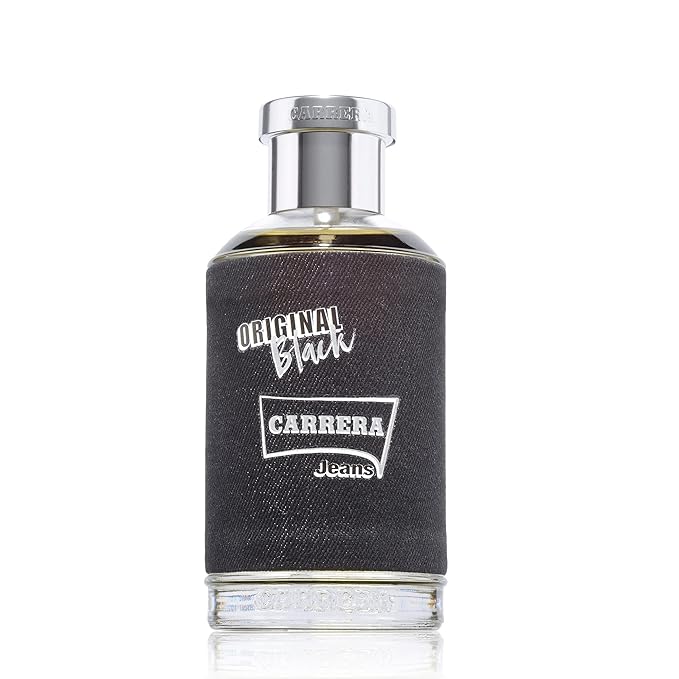Carrera Jeans UOMO ORIGINAL BLACK Eau de Parfum for Men, 4.22 Fl Oz