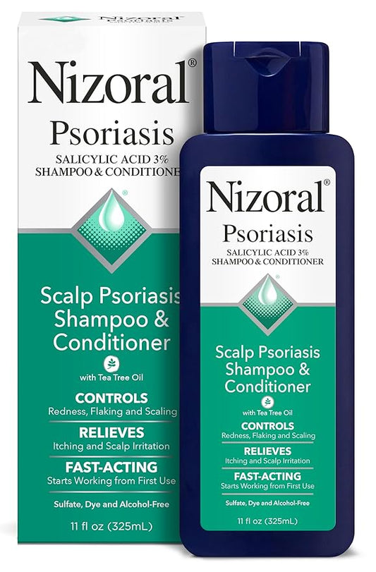 Nizoral Psoriasis Shampoo & Conditioner - Effective Scalp Psoriasis Treatment, 11 Ounce