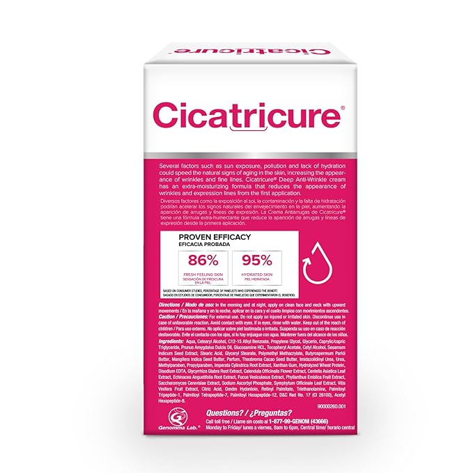 Cicatricure Anti Wrinkle Face & Neck Cream, 3-in-1 Facial Moisturizer with Retinol, Vitamin E & Q Acetyl 10, Hydrating Anti Aging Skin Care, 2.1 Ounces