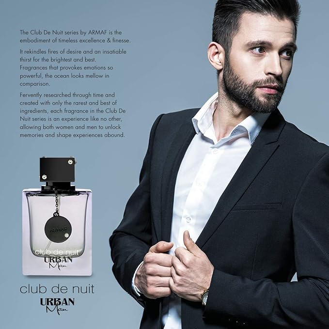 Armaf Club De Nuit Urban for Man Eau de Parfum Spray, 3.6 Ounce