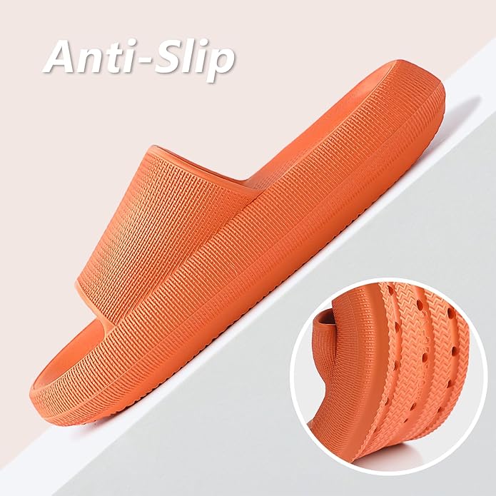 Menore Slippers for Women and Men Quick Drying, Parent-Child EVA Open Toe Soft Slippers, Non-Slip Soft Shower Spa Bath Pool Gym Beach House Sandals for Indoor & Outdoor