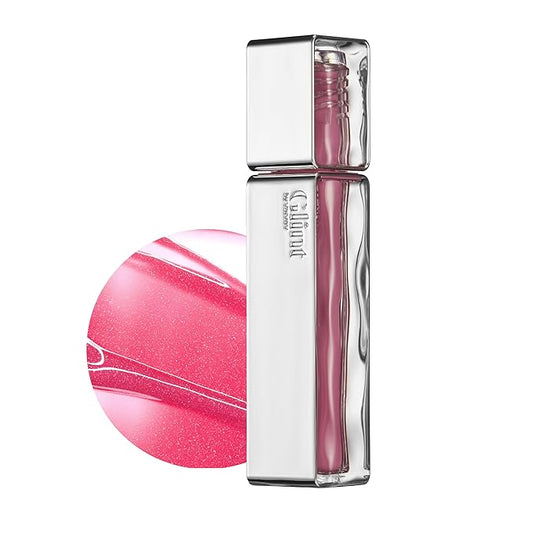 Glint Tint Glosser (Smoky Peony, 0.09oz) - Hydartions, Moisturizing Plumping Lip Gloss with Radiant Shine, Long Lasting, Korean Skin Care.