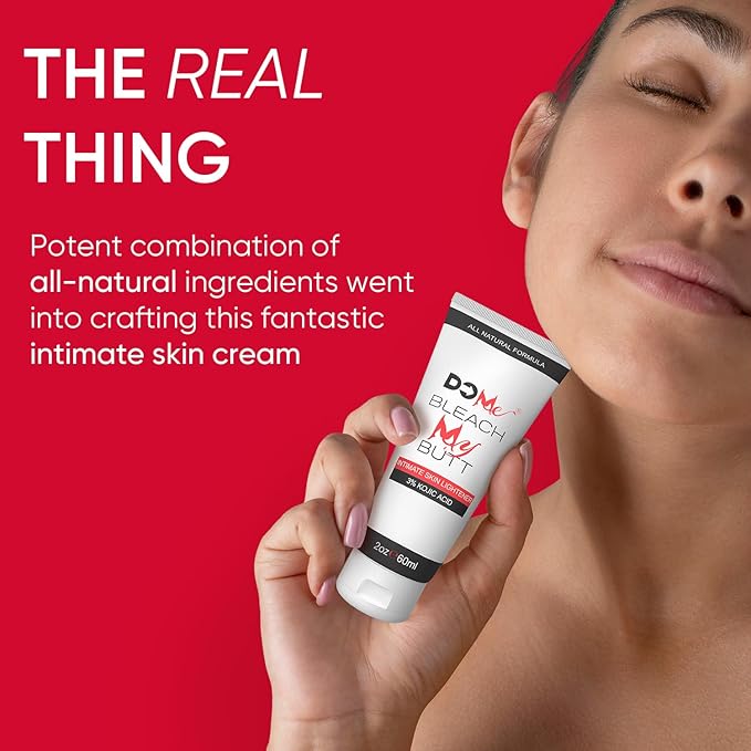 Premium Intimate Skin Lightening Cream - All Natural Formula for whitening Sensitive Areas - Natural Dark Spot Corrector for Private Parts, Underarm, Elbow, Knees - 3% Kojic Acid (2oz)