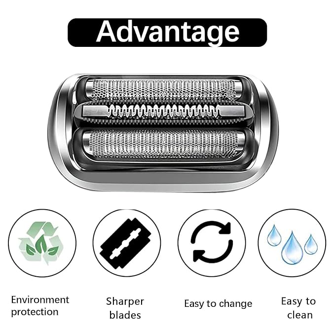 73S Series 7 Replacement Shaver Head Compatible with Braun S7 Replacement Head & for Braun Series 7 360 flex Replacement Head,for Braun Series 7 5764 7020s 7025s 7085cc 7027cs 7071cc