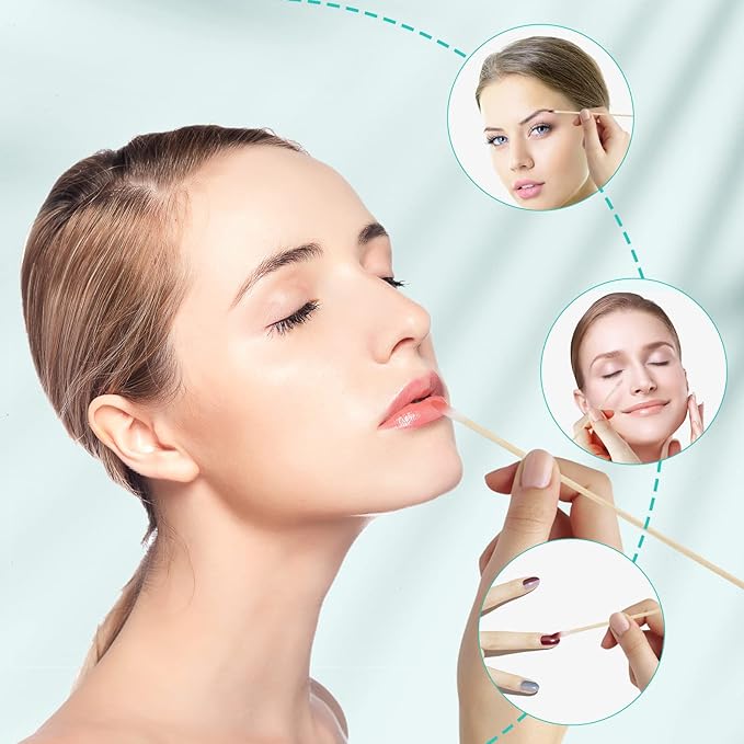 Dog Ear Cleaning Cotton Swabs, 400 Count, 6-Inch Extra Long | Lint-Free Tips for Pet Ear Care, Gun Cleaning, Electronics & Crafts | Durable Wooden Sticks with Storage Box