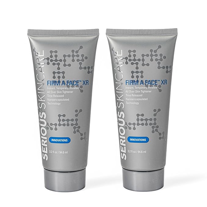 Serious Skincare - Instant FIRM A FACE XR - Temporary Face Tightener - Invisibly Firm, Lift, and Smooth the Look of Fine Lines, Deep Wrinkles and Pores - Anti-Aging Retinol - 3.2 Fl Oz (2Pack)