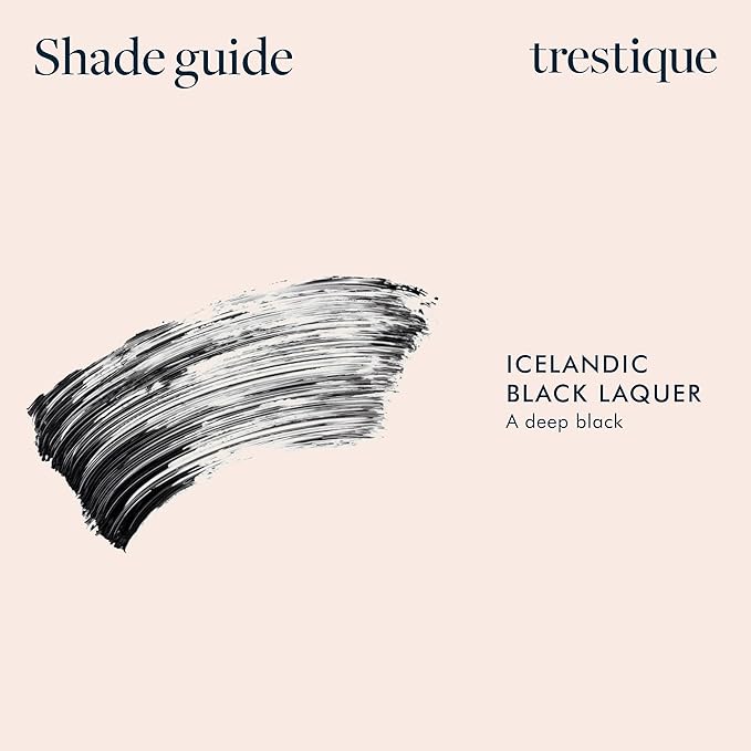 trestique Good Vibes Mascara, Refillable With Built-In Lash Curler, Sustainable Eye Makeup, Clean Beauty Black, Mascara With Curler