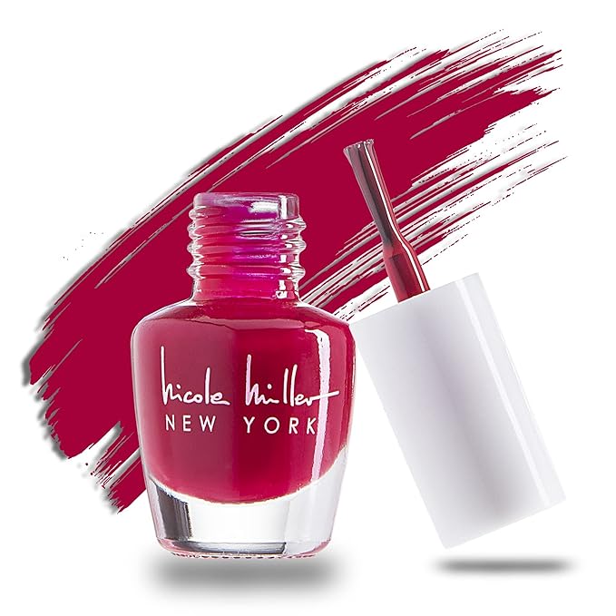 Nicole Miller Mini Nail Polish Set – Glossy, Vibrant Colors for Fingernails & Toenails, Purple