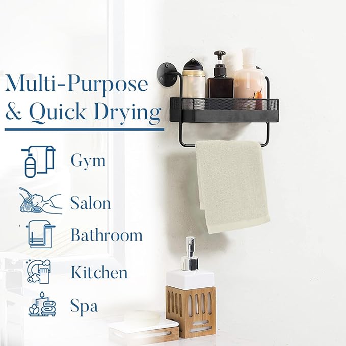 DAN RIVER 100% Cotton Washcloths 24 Pack Premium Quality Face and Body Cloth, Quick Dry Essential Towels for Bathroom, Hand, Kitchen & Cleaning, Baby Washcloths | 12X12 in | 400 GSM | Ivory