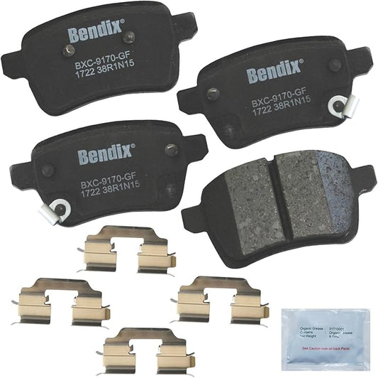 Bendix Priority1 CFC1722 Ceramic Rear Brake Pads for Fiat 500L 2020-2014