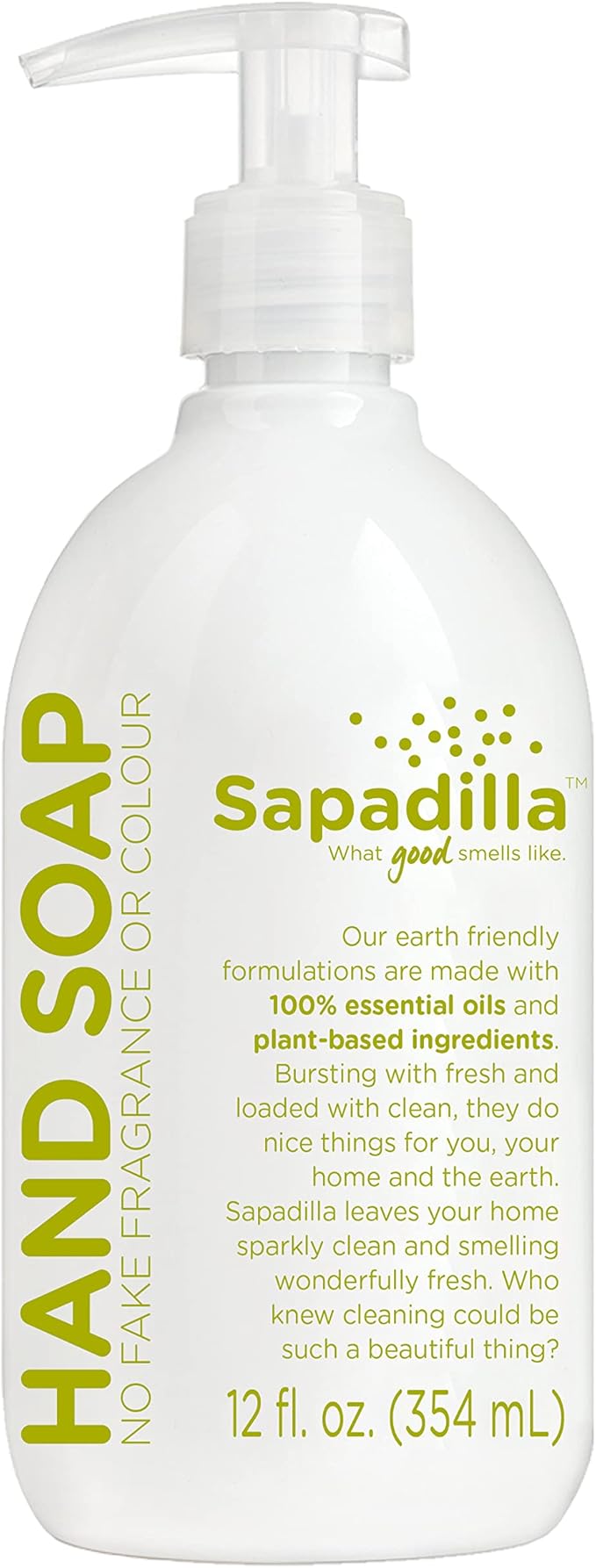 Sapadilla Liquid Hand Soap - Rosemary + Peppermint - Made with 100% Pure Essential Oil Blends, Cleansing & Moisturizing, Aromatic & Fragrant Hand Soap, Plant Based, Biodegradable, 12 Ounce (Pack of 1)