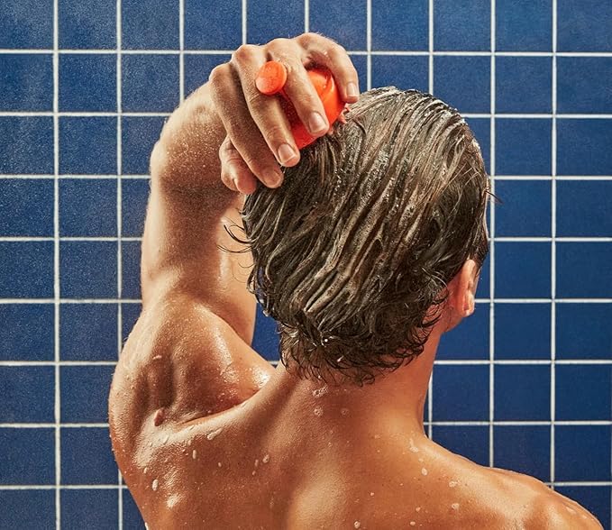 Flakes Anti-Dandruff Shampoo and Conditioner Set for Men with Scalp Brush | Dry, Flaky, & Itchy Scalp Relief | Sulfate and Paraben Free | Hydrating Shampoo & Moisturizing Conditioner | 9 fl oz