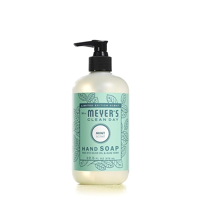 MRS. MEYER'S CLEAN DAY Liquid Hand Soap Mint (12.5 Fl Oz (Pack of 3))