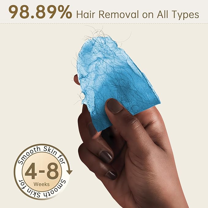 Lifestance Wax Beads Set, 4 Kinds of Waxing Beads, Hard Wax Beans with 44 Items, Perfect for Any Waxing Warmers for Hair Removal for Brazilian Bikini, Brazilian, Legs, Body