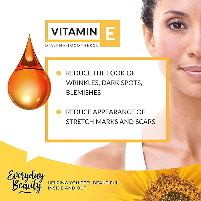 Pure Vitamin E Oil- D-Alpha Tocopherol 100% Pure & All Natural 1 Fl Oz Glass Bottle & Dropper 42,500 IUs - Not a Blend, Thick, Amber Color, Nutty Aroma From Wheat Germ - Face Body Hair