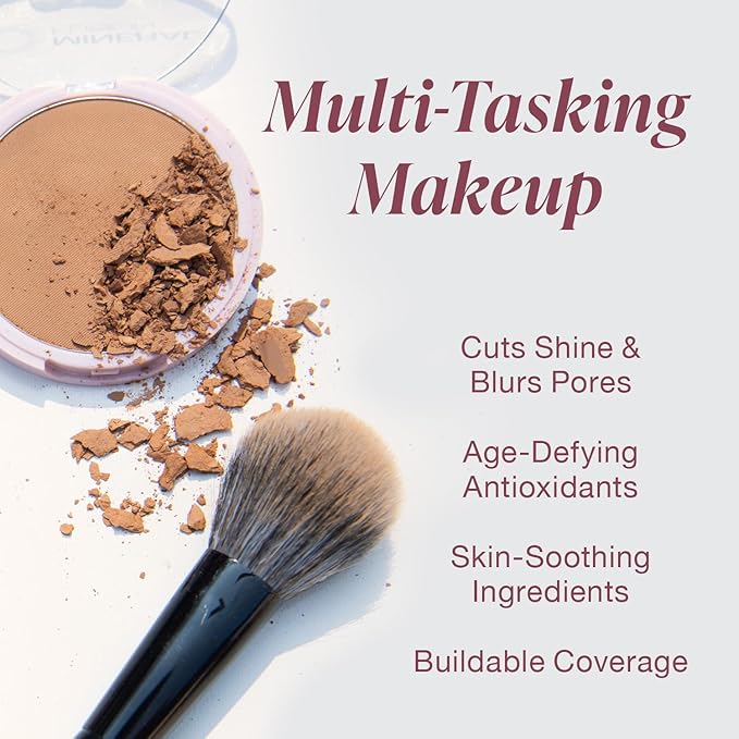 Mineral Fusion Pressed Powder Foundation, Deep 6, 0.32 Ounce (Pack of 2)