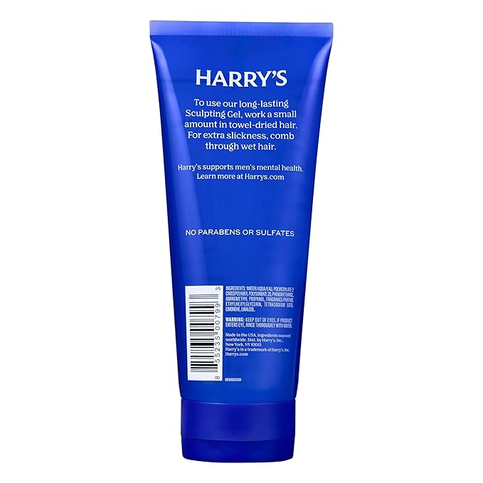 Harry's Hair Gel for Men, Hair Gel with Firm Hold & Polished Finish, 6.7 Fl Oz, 3 Pack