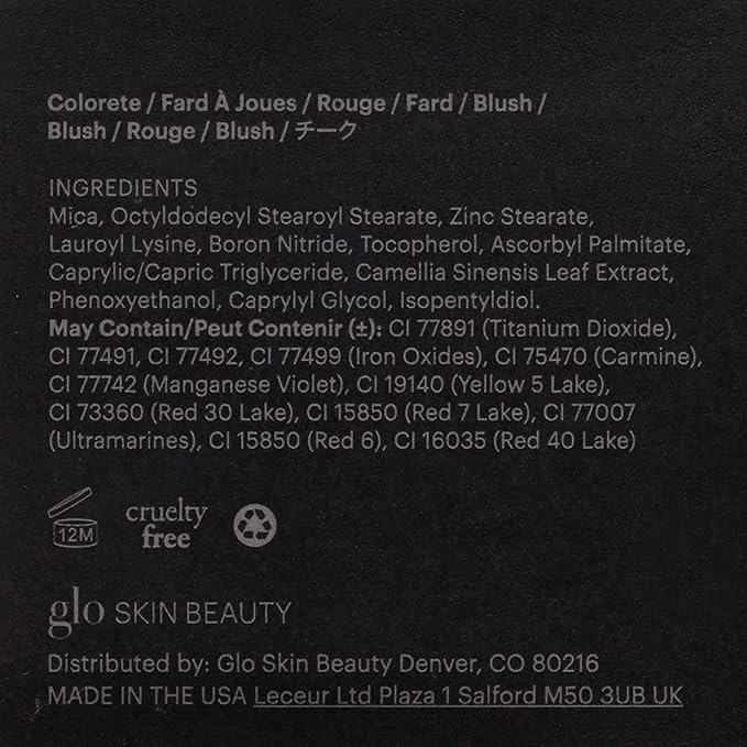 Glo Skin Beauty Blush (Passion) - Pressed Powder Blush for Cheeks, High Pigment Mineral Face Makeup Creates a Natural, Healthy Glow