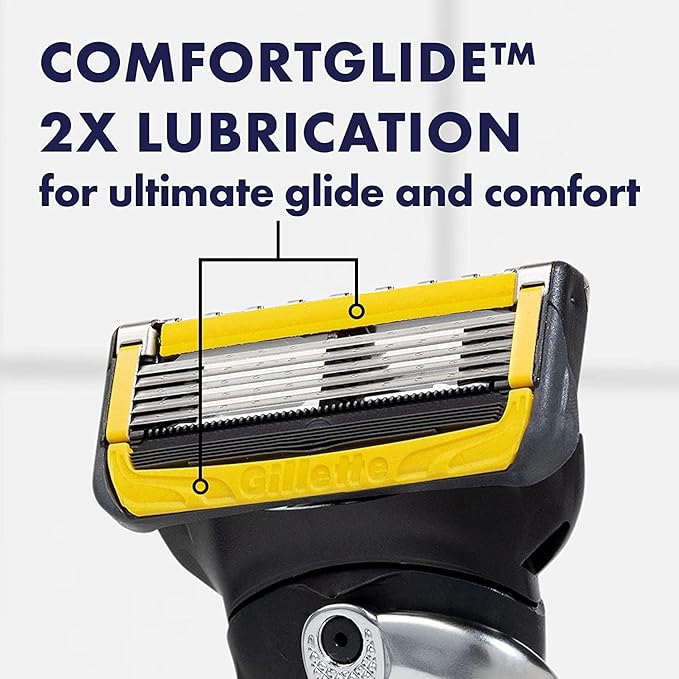 Gillette ProGlide Shield Premium Edition Razors for Men, 1 Gillette Razor, 8 ProShield Razor Blade Refills, 1 Travel Case