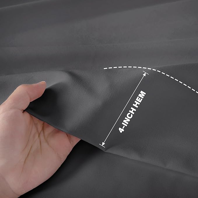 Lavisun Flat Sheets 2 Pack,Hotel Quality Flat Bed Sheets,Brushed Microfiber Bed Sheets, Bulk Sheets for Massage, Home, Dorm (Dark Grey,Queen)