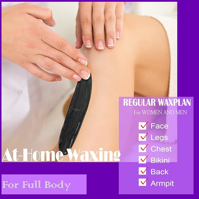 PURPLESKY Wax Beads, 40oz Hard Wax Beads Bulk for Hair Removal, Bikini Wax for Nose Waxing for Leg, Underarm, Eyebrow, Salon Gift Waxness