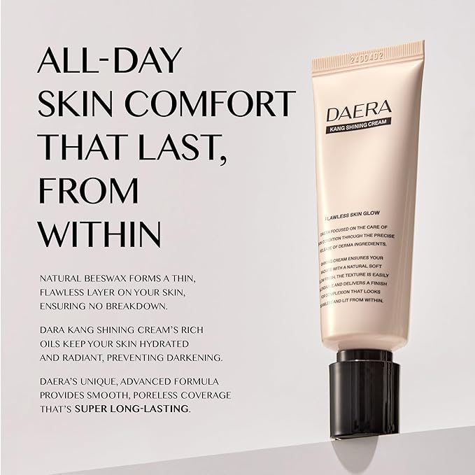 Kang Shining Korean BB Tinted Moisturizer Cream (1 Color,Neutral), Self Adjusting BB Cream,1.35 fl oz, Glowing Skin Natural Makeup, Buildable Coverage, Lightweight