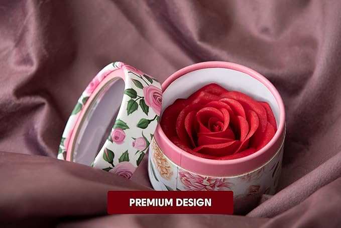 3D petal rose makeup blush gift highlighter Rare beauty blush rubor forma de rosa real rose flower red blush (Red Rose)