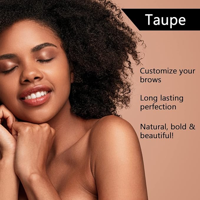 Mellow Cosmetics Brow Duo - Luminous Eyebrow Powder for Natural Looking, Voluminous Brows - Eyebrow Filler for Brows - Vegan Brow Definer - Taupe