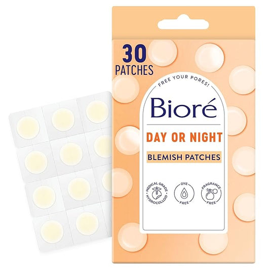 Bioré Pimple Patches, Cover & Conquer Blemish Patch, Medical Grade Ultra-Thin Hydrocolloid for Covering Zits and Blemishes, HSA/FSA Approved, 30 Count