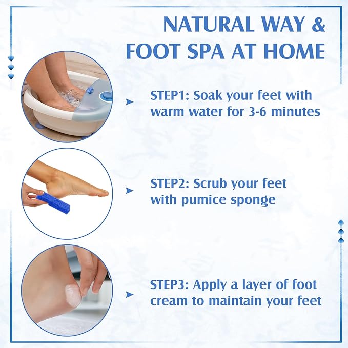 Batiyeer 600 Pcs Pumice Stone Bulk for Feet Scrubber Dead Skin Disposable Pedicure Pumice Stone Foot Shower Scrubber for Heel Cuticle Callus Remover Bath Spa,3.15 x 1.34 x 0.47 Inch(Blue)