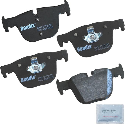 Bendix Priority1 CFC1610 Ceramic Rear Brake Pads for Select Models BMW 328i, 328i xDrive, 330i, 330i 335i, 335i GT 340i, 340i 428i xDrive Gran Coupe, 430i, 430i 435i, 435i 440i, 440i ActiveHybrid 3