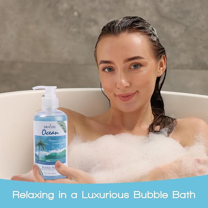 Draizee Mothers Day Gifts for Mom - Spa Gift Baskets for Women - 8 Pcs Luxury Ocean Scented Heel Shoe Design Bath and Body Spa Set-Self Care Package for Women, Presents for Mom, Body Care Set for Her