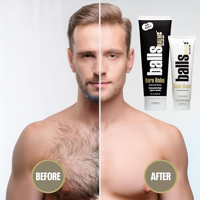 The Bare Pair King Kombo - Body Hair Management System (w/ Exfoliating Glove)