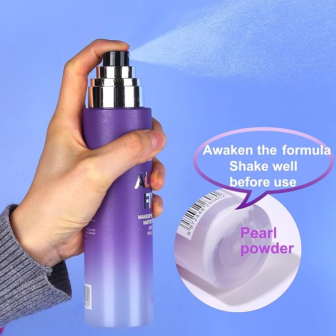 UCANBE Makeup Setting Spray - 2PC Set Matte Finishing Spray, Long Lasting Oil Control Make Up Spray, Lightweight Hydrate Face Mist for Face