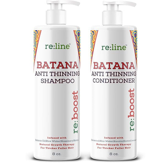 Batana Shampoo and Conditioner for Thinning Hair Shampoo and Conditioner for Men & Women with Raw Organic Batana Oil for Hair Growth Shampoo and Conditioner Set Batana Shampoo for Hair Growth DR SEBI