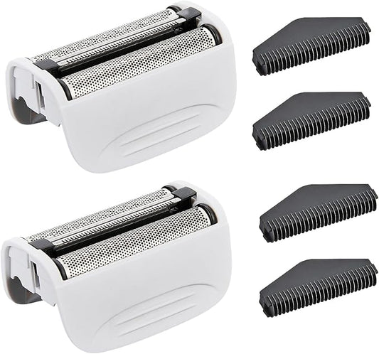 SPF-7580 Replacement Head and Cutter Assembly Compatible with Remington PF7580,PF7400,PF7500,and PF7600 Foil Shavers，2 PACK（White）