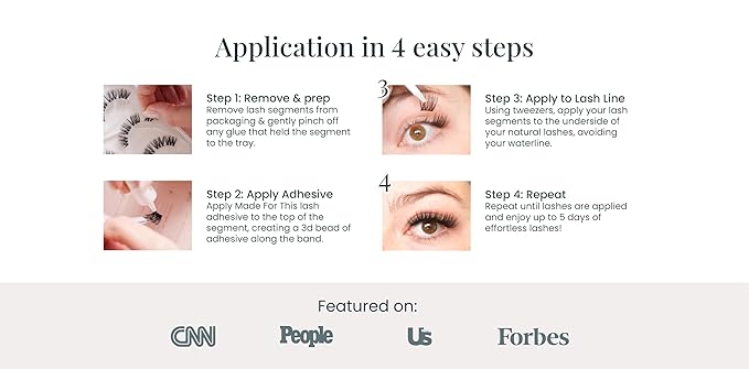 FlutterHabit Weightless Collection, DIY lash Extensions [1 month], Lash Clusters for Women, Salon Quality At Home Eyelash Extension Kit, Dramatic False Lashes (Dramatic), No Lash Glue Included