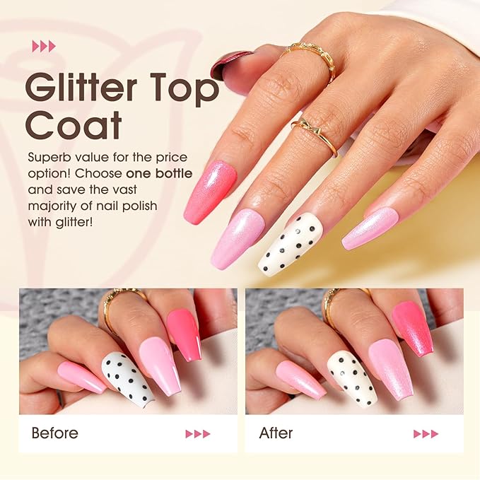 ROSALIND 36 PCS Gel Nail Polish Set-32 Colors Gel Polish Kit Base Coat Glossy Matte and Glitter Top Coat Nail Polish Set Green Blue Red Pink Collection Gifts for Women