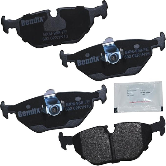 Bendix Priority1 CFM692 Rear Brake Pads for BMW 318i,318is,318ti,320i,323Ci,323i,325Ci,325i,325is,328Ci,328i,328is,525i,525iT,528i,530i,535i,535is,540i,735i,735iL,740i,740iL,750iL,M3,M5,Z3,MG ZT,Ward