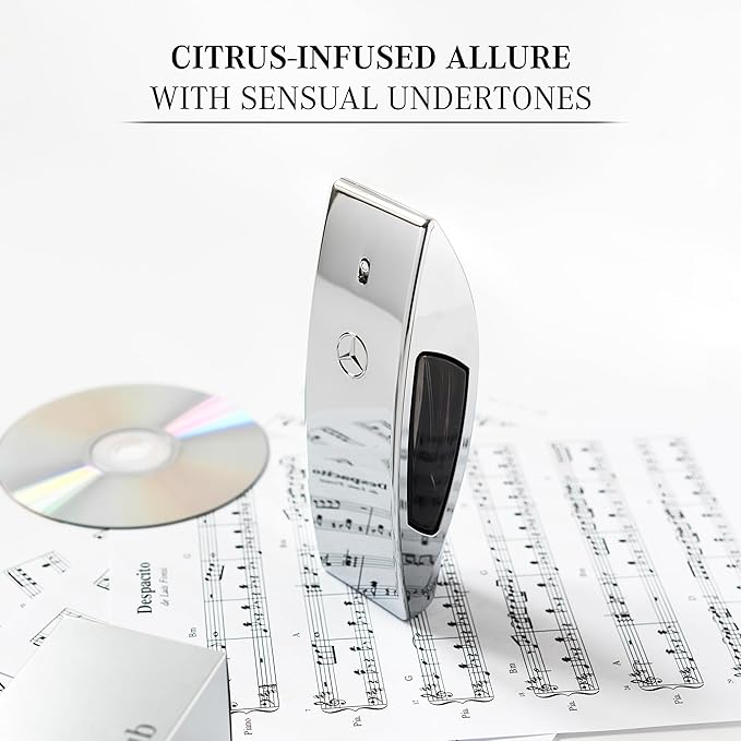 Mercedes-Benz Club Cologne for Men - 3.4 Fl Oz - Eau De Toilette Perfume Spray for Man - Woody & Musky Scent - Luxury Long Lasting Fragrance with Notes Of Grapefruit, Cardamom & Earthy Dry wood