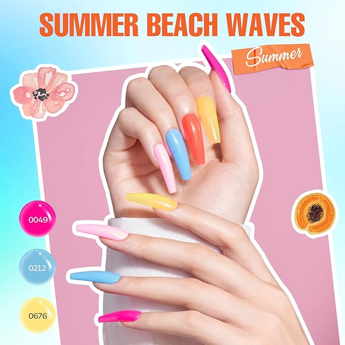 MEFA 56 PcsGel Nail Polish Kit with U V Light, 32 Colors Classic Popular Gel Nail Kit Soak Off Nail Polish Gel Set with Base Matte/Glossy Top Coat Nail Art Decorations Manicure Tools DIY Gifts