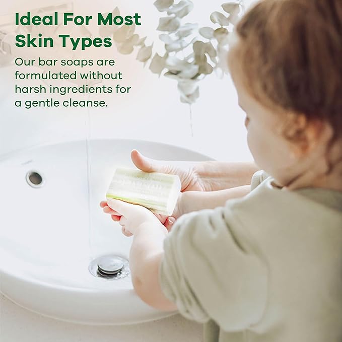 Australian Botanical Soap Variety Pack Includes 4 Valencia Orange and 4 Sea Salt Soap for Face, Hands and Body, Enriched with Shea Butter, Ocean Minerals and Vitamin C