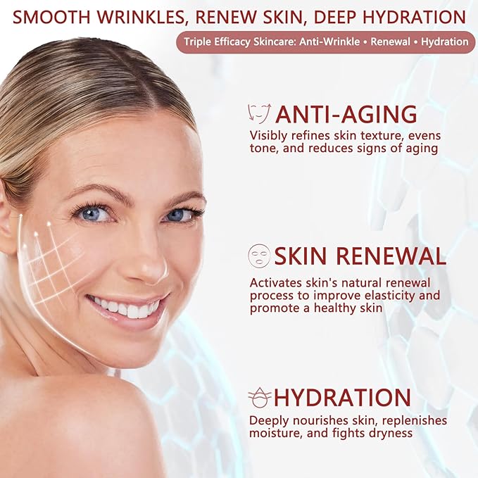 Elegacell Skincare All In One Anti Aging Treatment Face Moisturizer Skin Tightening Retinol Cream for Face - Suit for Men and Women 2.7 fl.oz