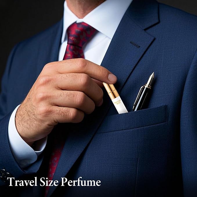 Pheromone Cologne for Men, Woody Citrus Perfume, Enhanced Scents Pheromones Perfumes for Men, Long Lasting Mens Pheromone Cologne Spray, 0.41 fl.oz Travel Size Perfume Spray (Sauvage Wild)