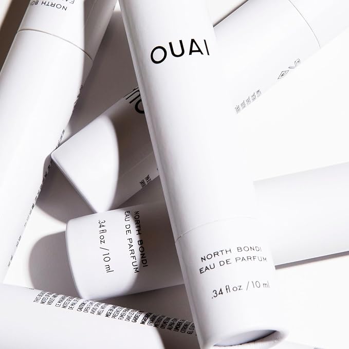 OUAI North Bondi Eau de Parfum Travel Size - Elegant Womens Perfume for Everyday Wear - Fresh Floral Scent has Notes of Lemon, Jasmine & Bergamot with Delicate Hints of Violet and White Musk (.34 Oz)