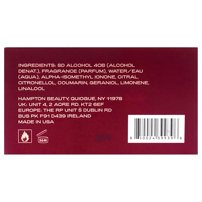 Garnet from - Perfume for Men - Energetic and Daring Scent - Opens with Notes of Lavender and Pink Pepper - Perfect for Date Night or Evening Out - 2.5 oz EDP Spray