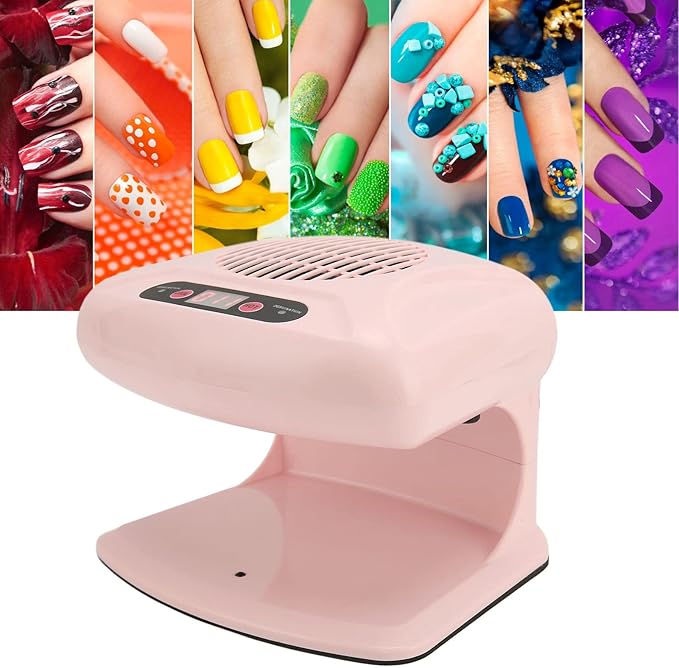 Nail Dryer for Regular Polish, Nail Drying Fan with Auto Sensor, Hot & Cold Air Nail Dryer Fan for Home and Salon Use