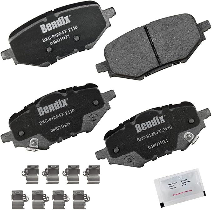 Bendix Priority1 CFC2116 Ceramic Rear Brake Pads for Honda Clarity 2021-2017